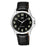 Shop for Q&Q QA06J305Y black leather strap & black dial men’s analog quartz dress watch.